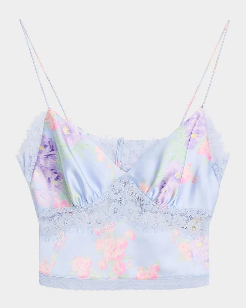 LOVESHACKFANCY Spritely Satin Floral Cami 1