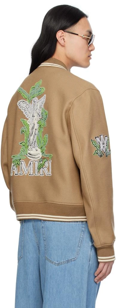 AMIRI Brown 'Amiri' Garden Bomber Jacket 3