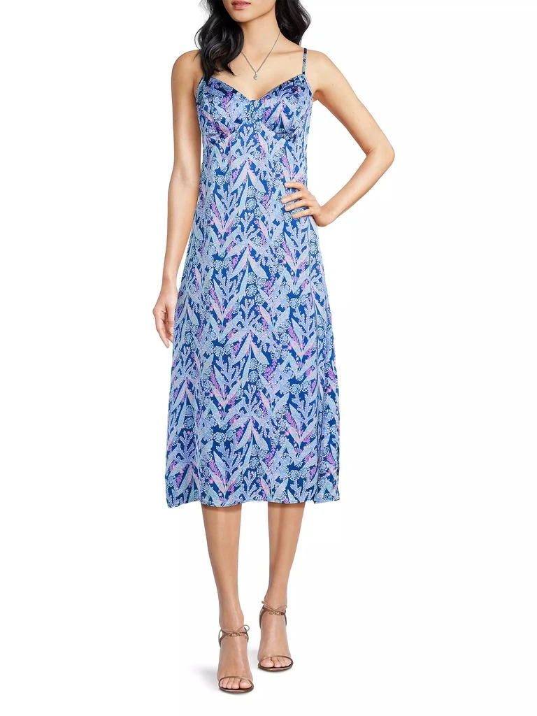 Lilly Pulitzer Keana Floral Satin Slipdress 2