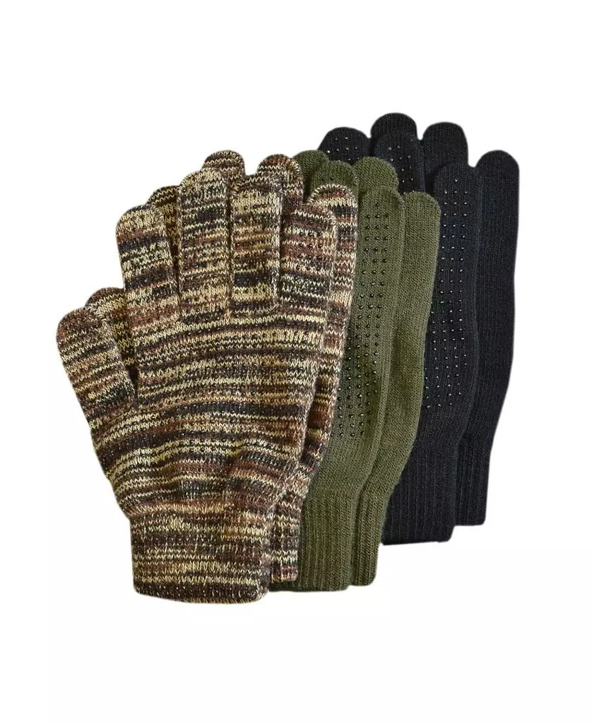 MUK LUKS Men
s Unisex 3-Pair Pack Grip Dot Assorted Gloves