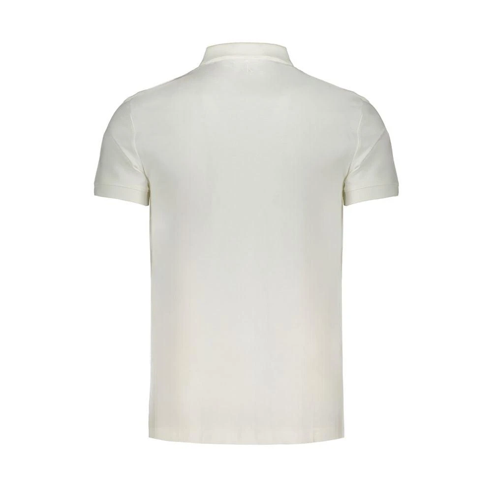 Calvin Klein White Cotton Polo Shirt 2