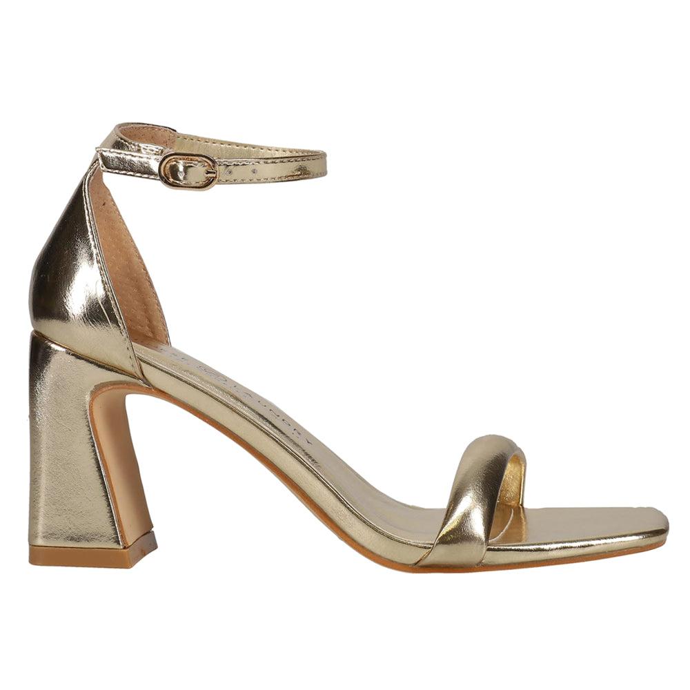 Chinese Laundry Velma Heel Metallic Block Heel Sandals