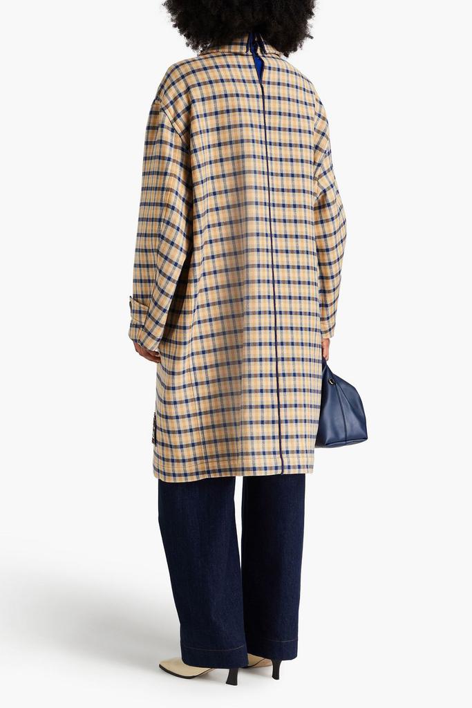 【送料&関税込】Marni Reversible Wool Coat With Check Patter MARNI Reversible checked woven coat | THE OUTNET