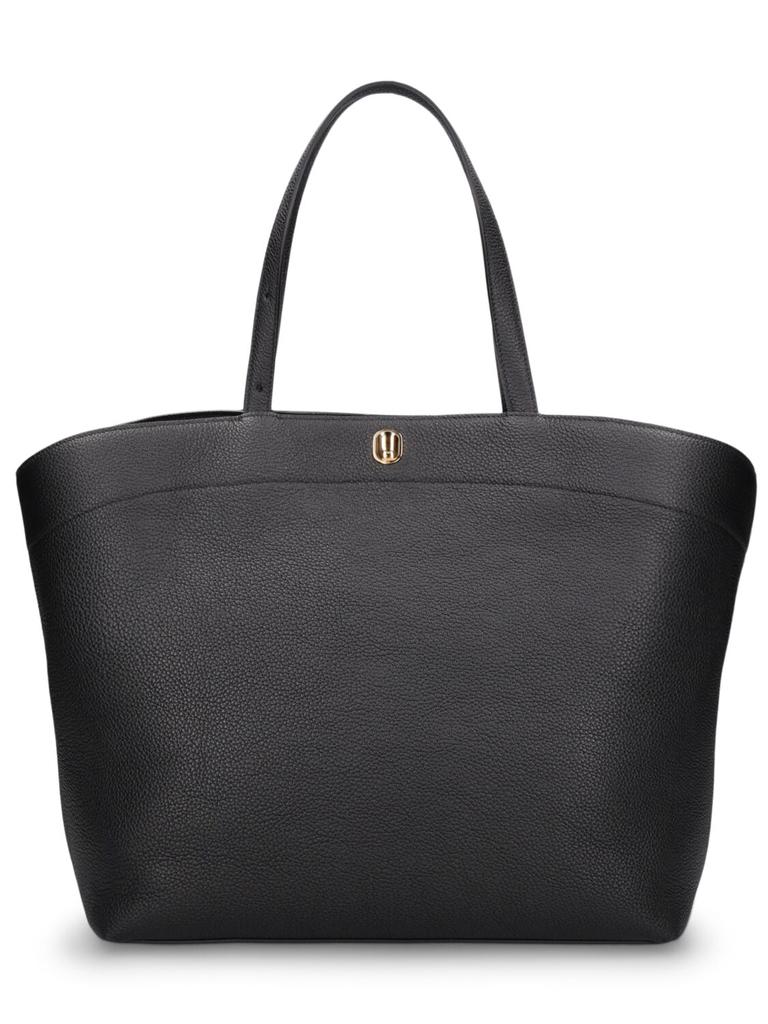 SAVETTE The Large Tondo Grained Leather Tote