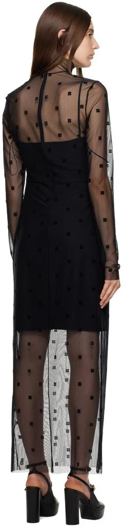 Givenchy Black Sheer Maxi Dress 3