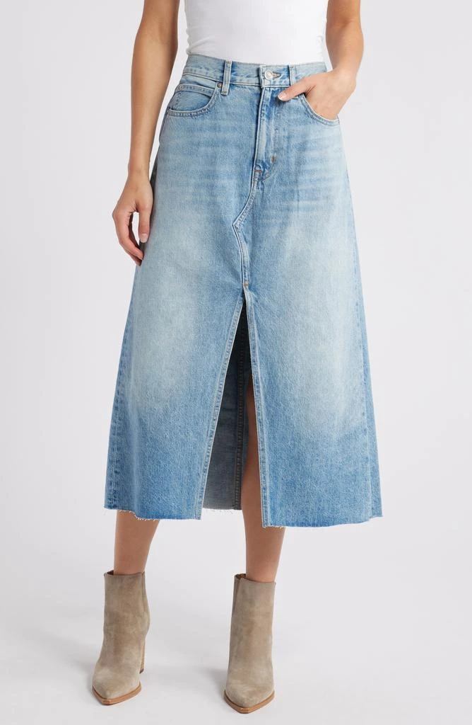 SLVRLAKE Cotton Denim Midi Skirt 1