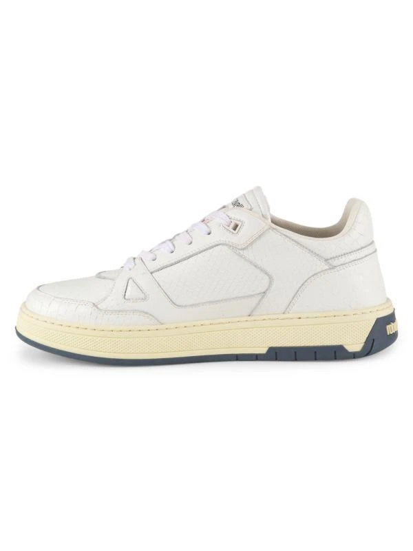 Roberto Cavalli Embossed Logo Leather Sneakers 4