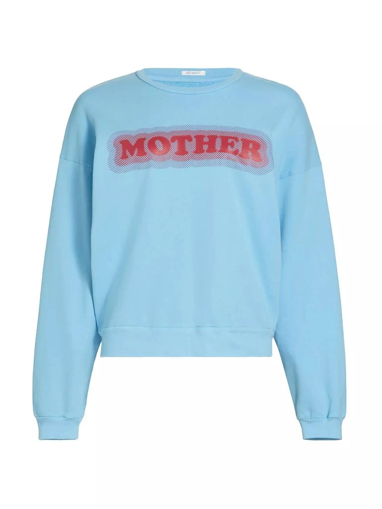 MOTHER The Drop Square Logo Cotton Sweatshirt 1