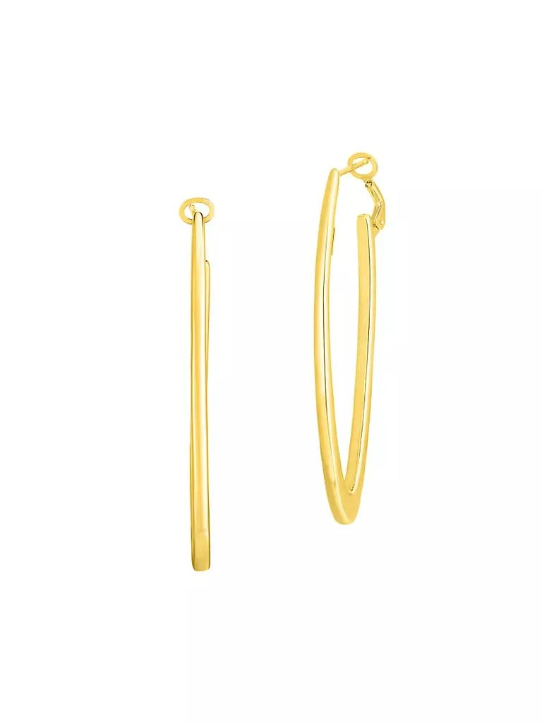Roberto Coin Oro 18K Yellow Gold Hoop Earrings 1