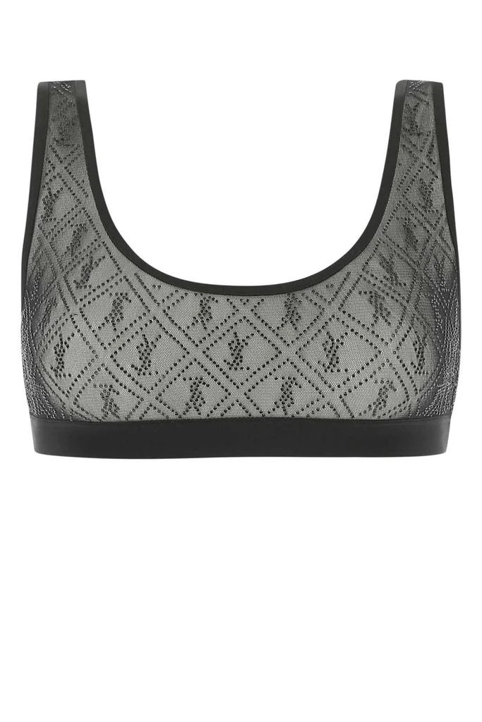 Yves Saint Laurent Saint Laurent Logo Embellished Bra 1
