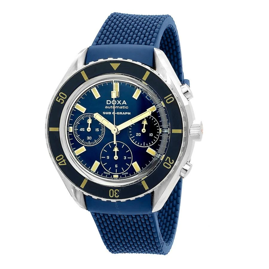 Doxa Sub 200 C-Graph Caribbean Chronograph Automatic Blue Dial Men's Watch 798.10.201.32 1
