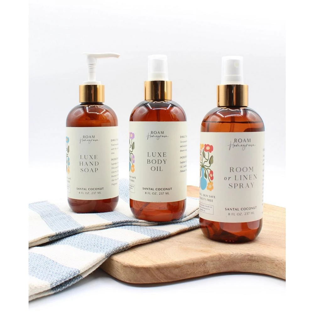 ROAM Homegrown 3 Pc Santal Coconut Bath Plus Body Gift Set 4