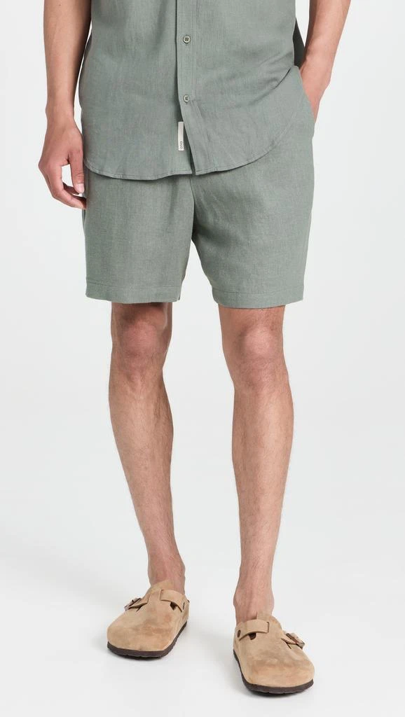Onia Classic Pull On Linen Shorts 6.25" 6