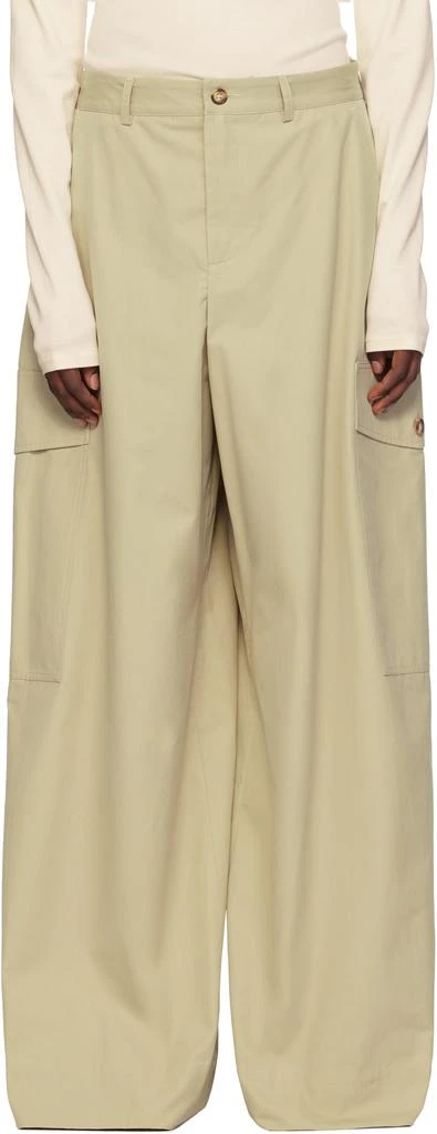 La Collection Beige Stein Trousers 1
