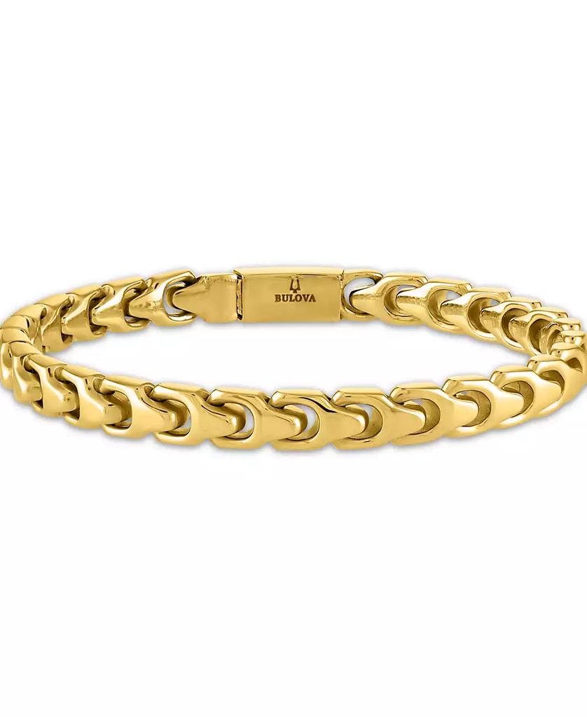 Bulova Gold-Tone Stainless Steel Link Bracelet