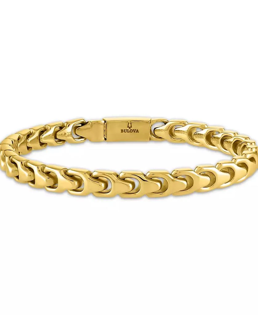 Bulova Gold-Tone Stainless Steel Link Bracelet 1