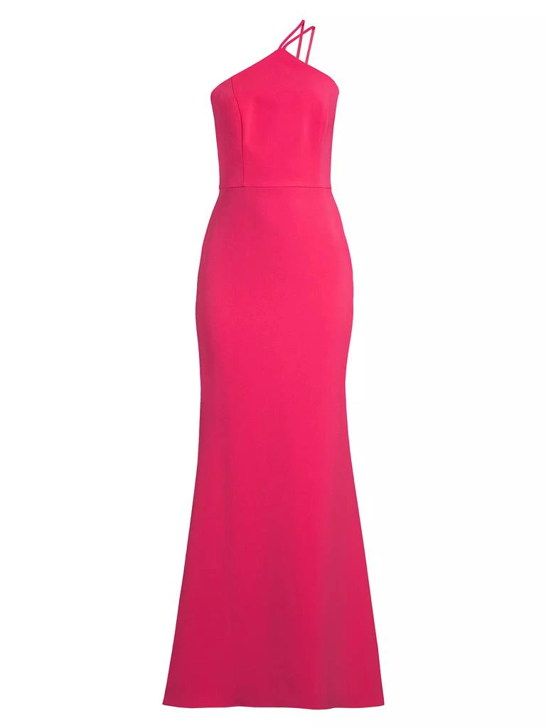 Liv Foster Twill Halter Mermaid Gown 1