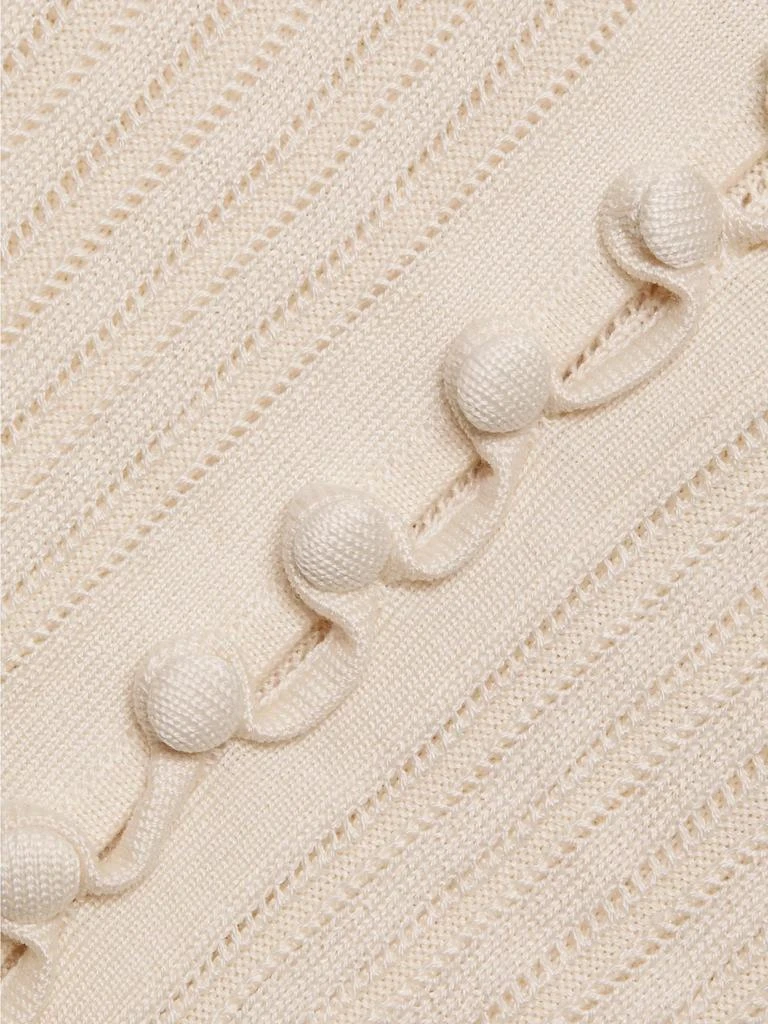 ADAM LIPPES Parker Pointelle Silk-Blend Henley 7
