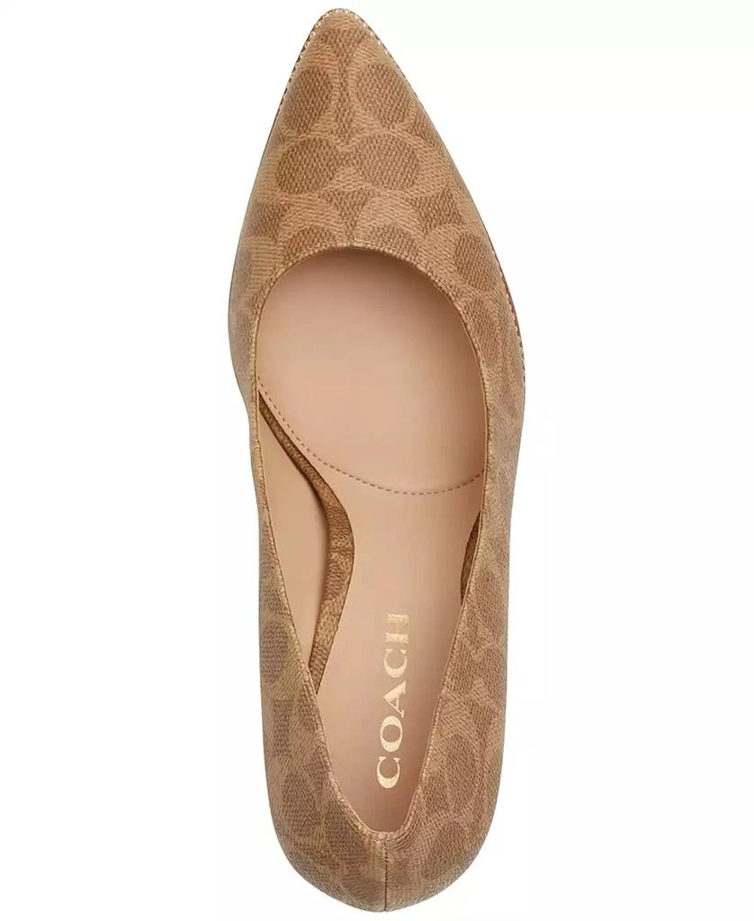 COACH Women's Samantha Signature Pointed-Toe Pumps 4