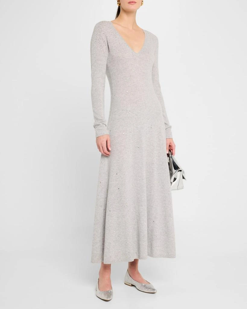 Autumn Cashmere Rhinestone Cashmere Midi Sweater Dress 4