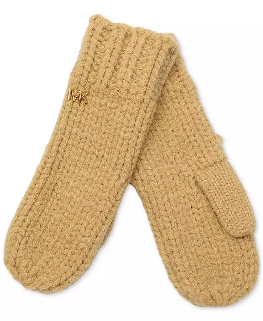 Michael Kors MICHAEL Women's Logo Detail Super Chunk Mittens 3