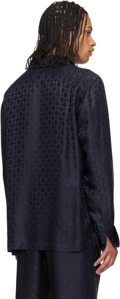 Givenchy Navy Monogram 72 Jacquard Pyjama Shirt 3