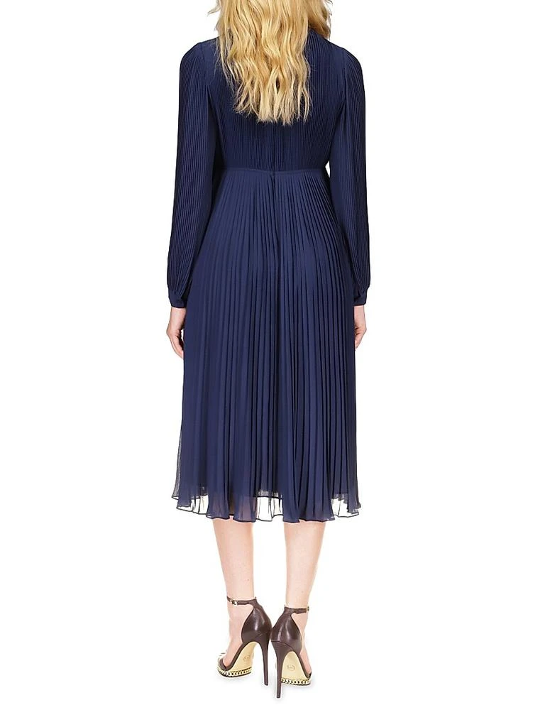 Michael Kors Plissé-Pleated Midi-Dress 6