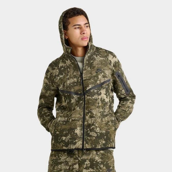NIKE Men's Nike Tech Fleece Camo Windrunner Full-Zip Hoodie 1