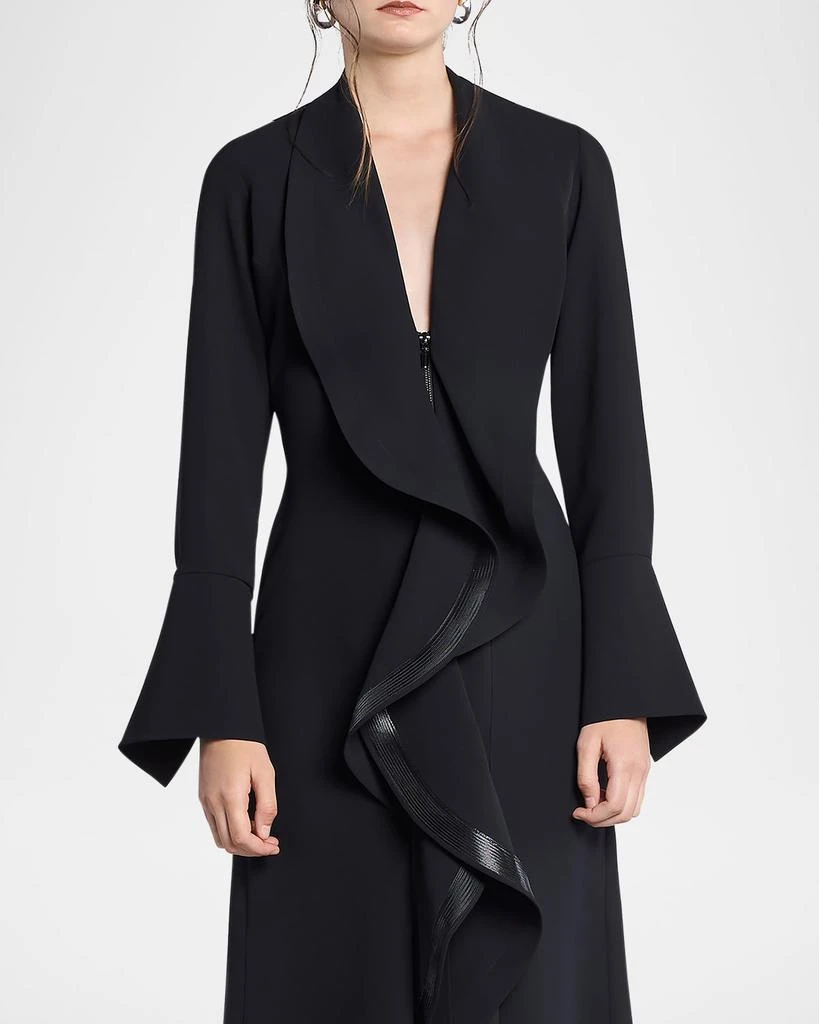 Maticevski Jupiter Ruffle Long-Sleeve Gown 4