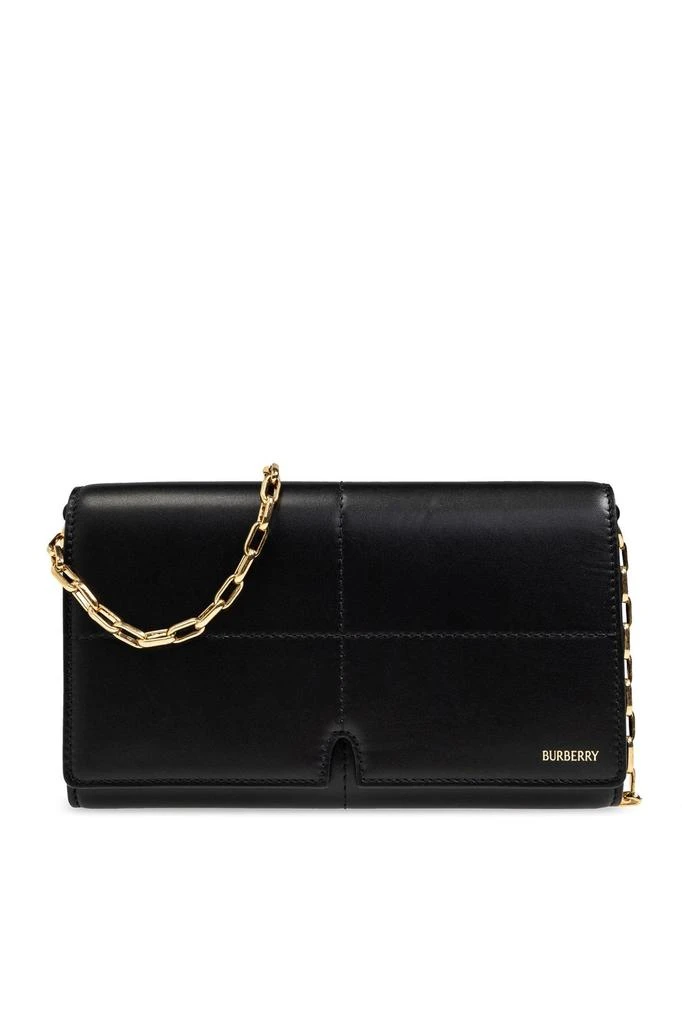 Burberry Burberry Snip Logo Embossed Chain-Linked Wallet Wallets