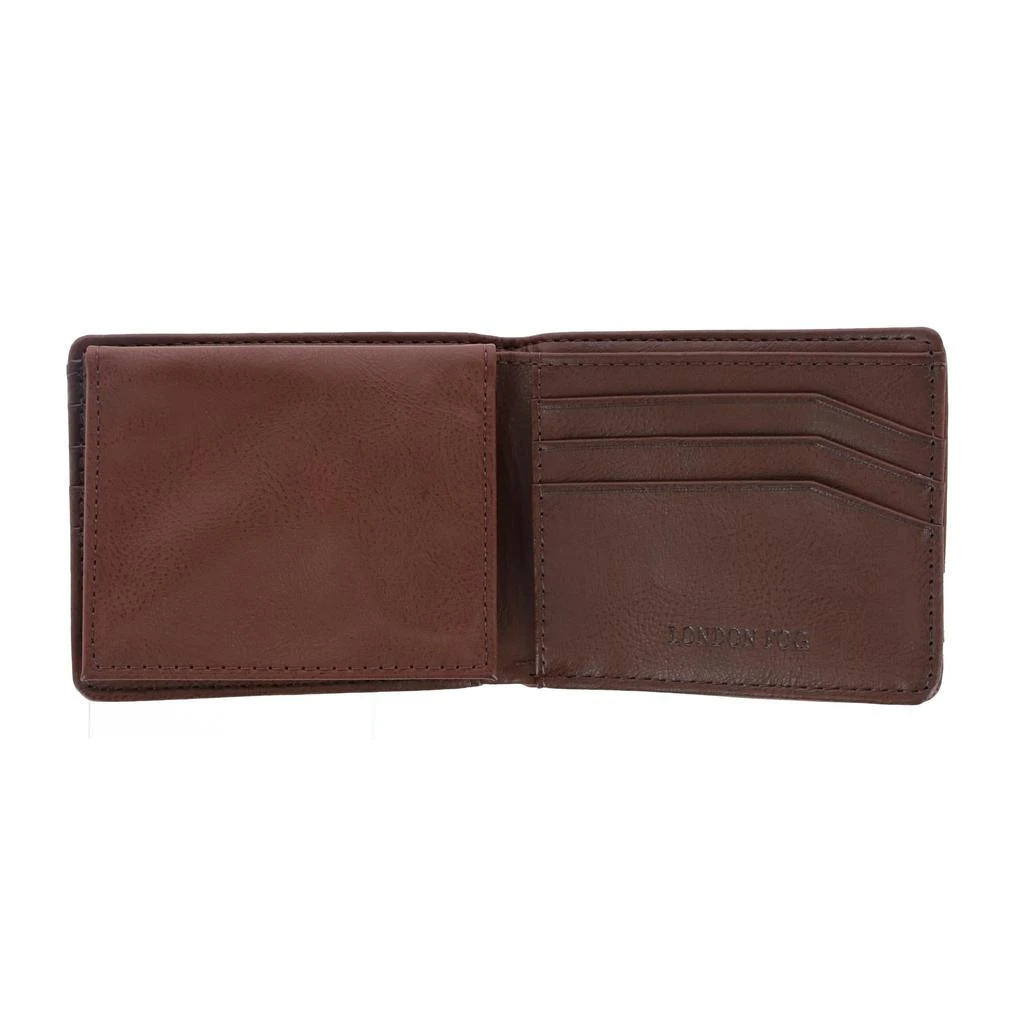 London Fog Men's Leather Bifold Passcase Wallet 3