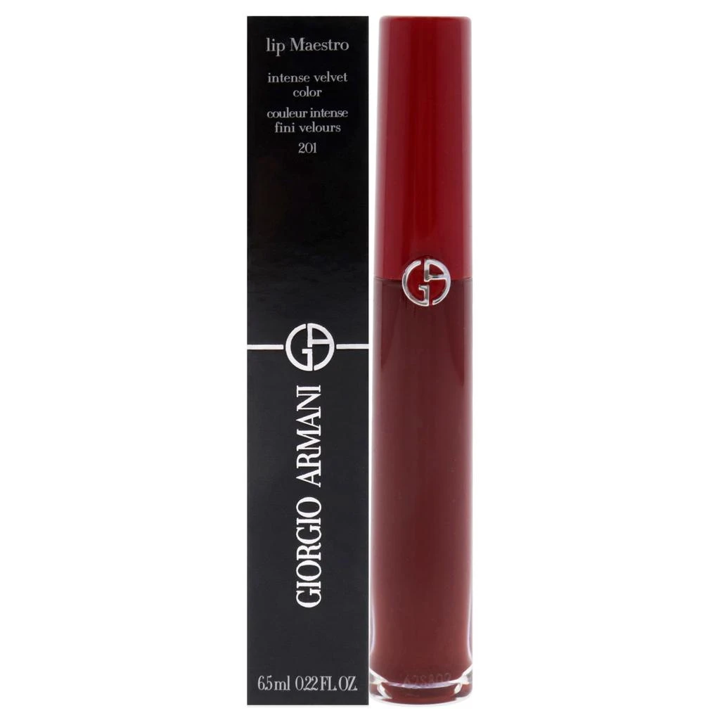 Giorgio Armani Lip Maestro Intense Velvet Color - 201 Dark Velvet by  for Women - 0.22 oz Lipstick 1