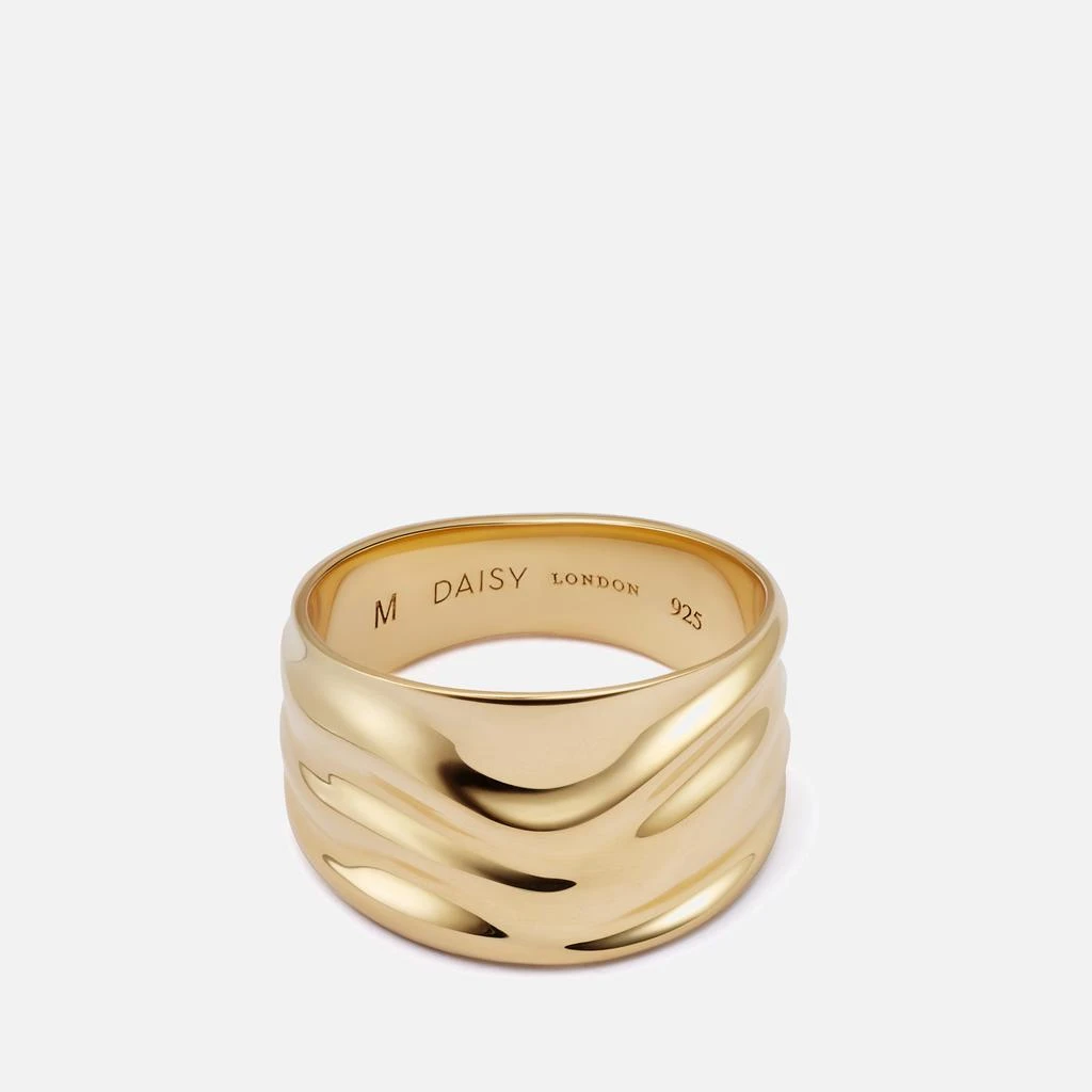 Daisy London X Polly Sayer Chunky Tidal Gold-Plated Ring 1