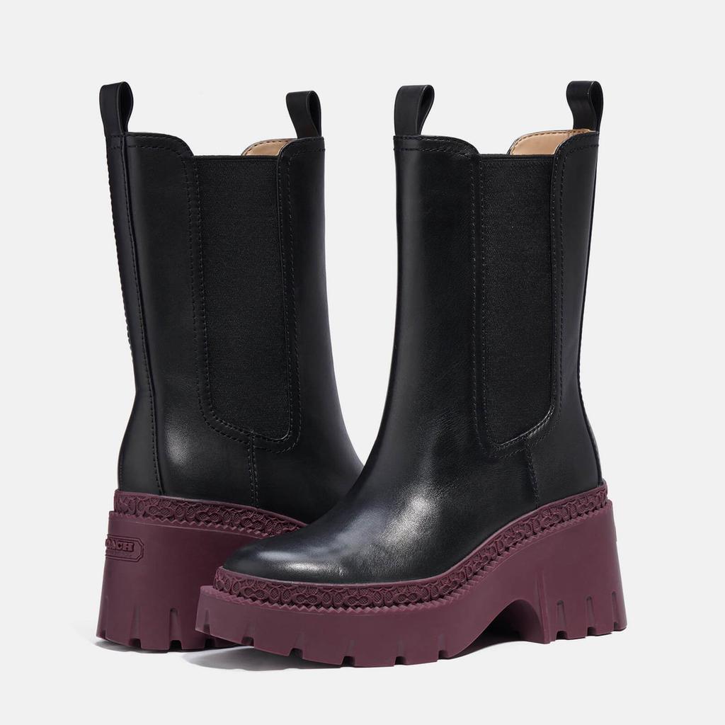The Hut Coach Alexa Leather Heeled Chelsea Boots
