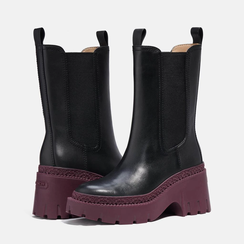 The Hut Coach Alexa Leather Heeled Chelsea Boots 2