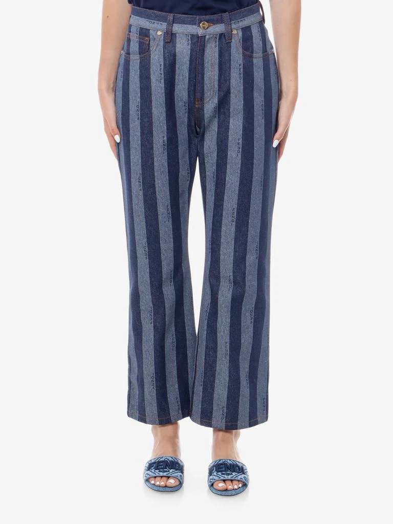 Fendi Cotton jeans with pequin stripes 3