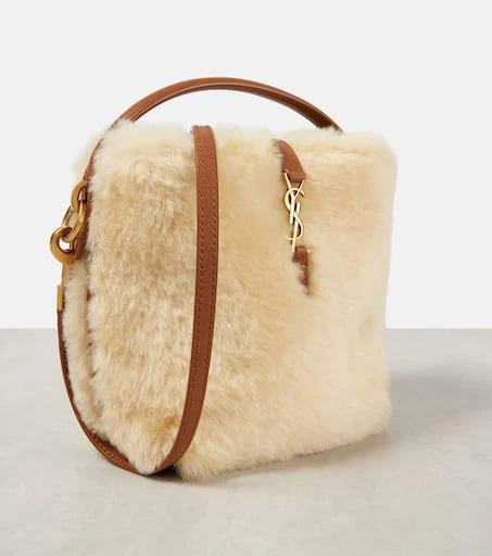 Yves Saint Laurent Le 37 Mini shearling bucket bag 6