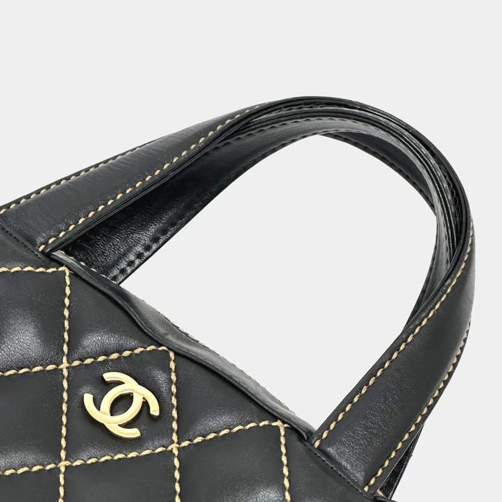 Chanel Chanel Black Cc Mark Vintage Hand Bag 10