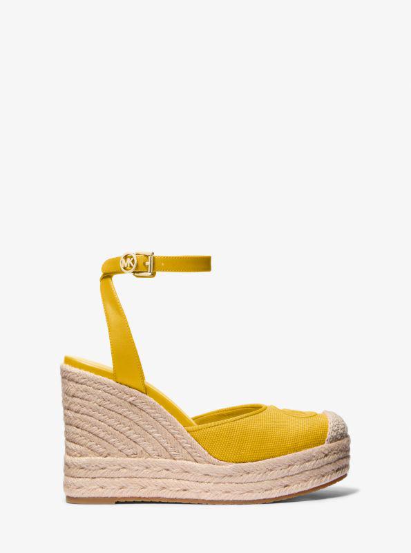 Michael Kors Larissa Cotton Canvas Espadrille Wedge