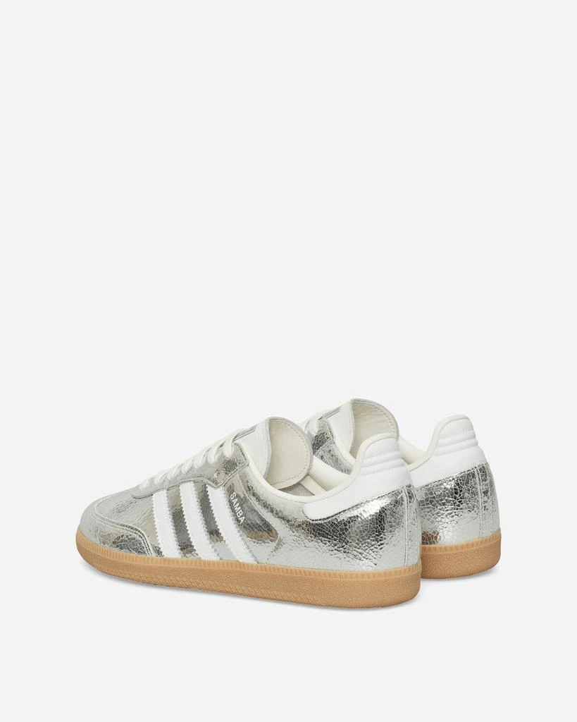 Adidas Women's Samba OG Sneakers Silver Metallic / Cloud White 4