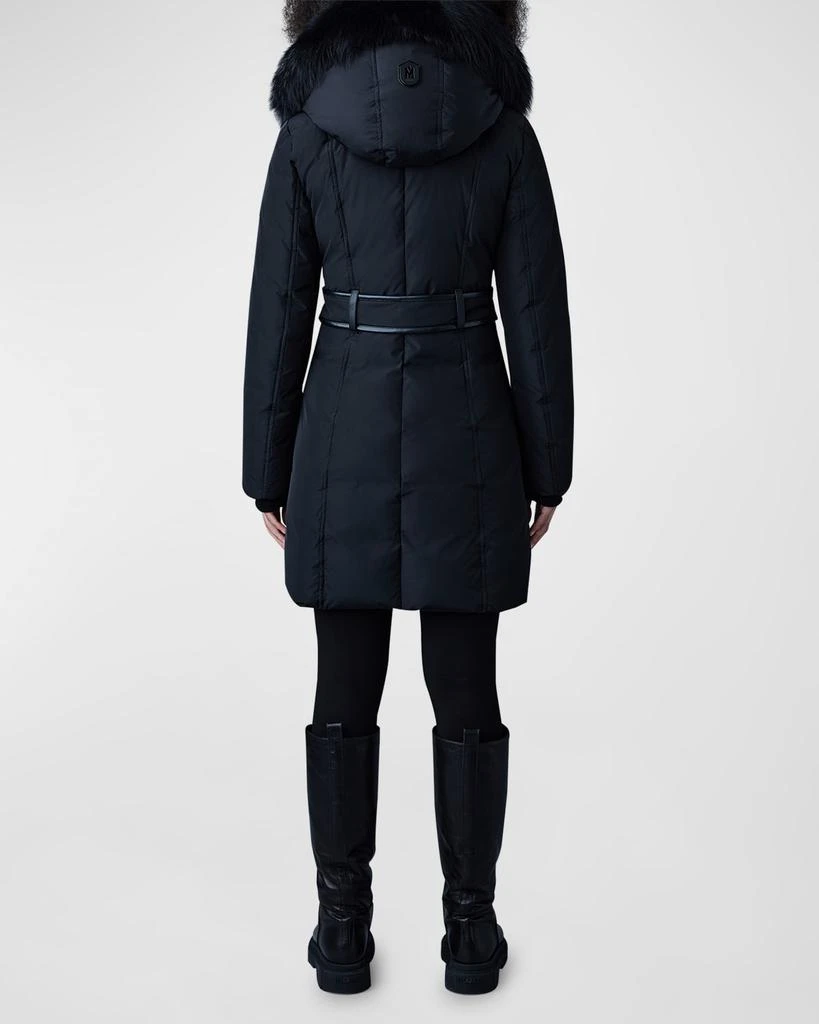 Mackage Kay Layered Parka Coat w/ Shearling Trim 4