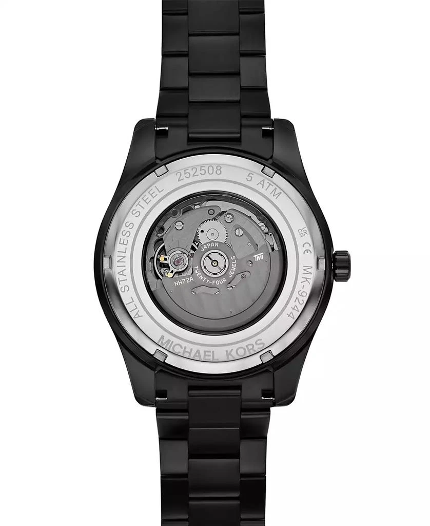 Michael Kors Men
s Lexington Automatic Black IP Stainless Steel Watch, 45mm 4