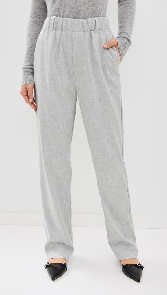 Enza Costa Wool Suiting Pull On Trousers