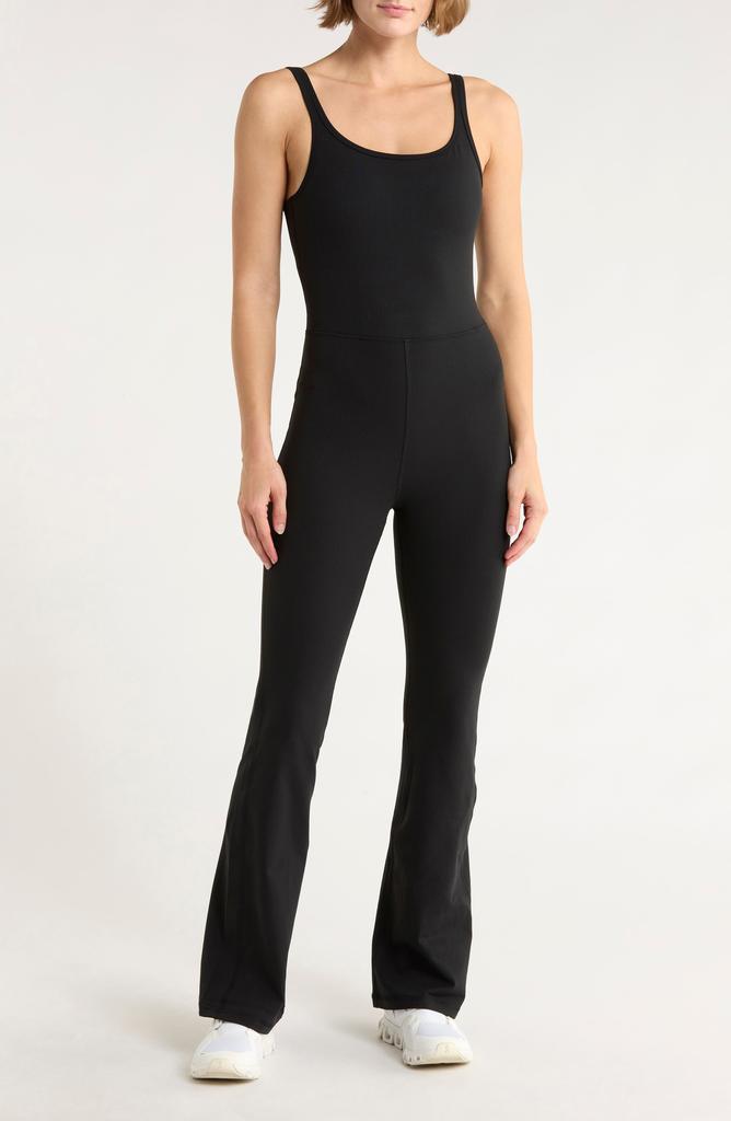 YOGALICIOUS Felix Lux Ribbed Flare Leg Jumpsuit
