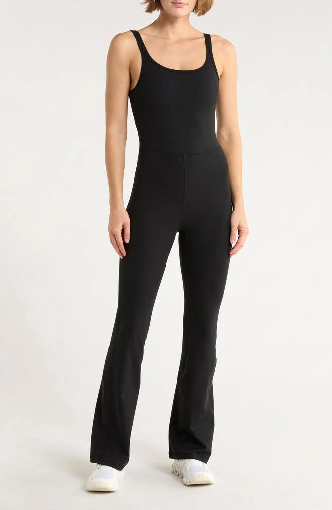 YOGALICIOUS Felix Lux Ribbed Flare Leg Jumpsuit 1