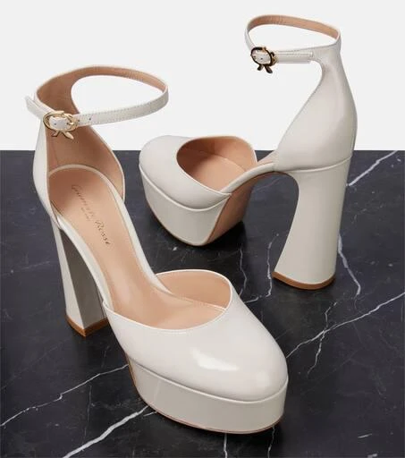 Gianvito Rossi Hilary patent leather platform pumps 5