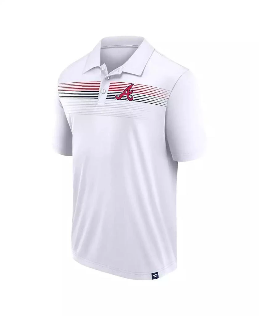 Fanatics Men's White Atlanta Braves Big Tall Victory For Us Interlock Polo Shirt 3