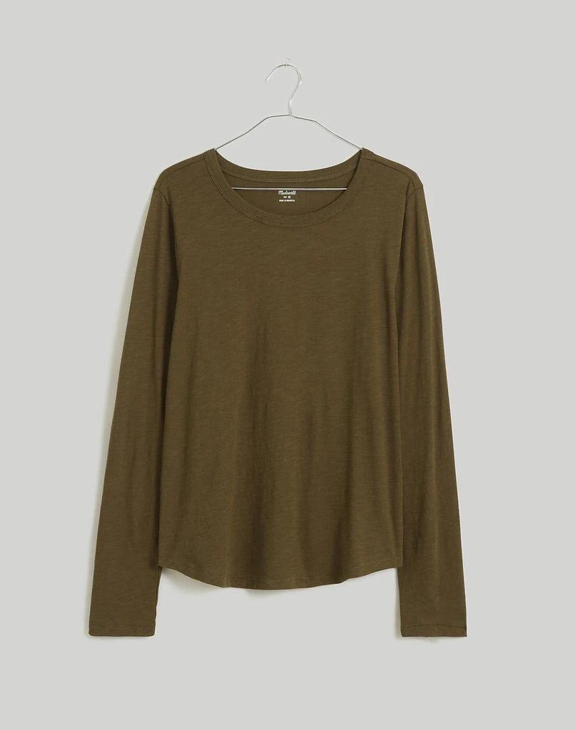 Madewell Whisper Cotton Rib-Crewneck Long-Sleeve Tee 6