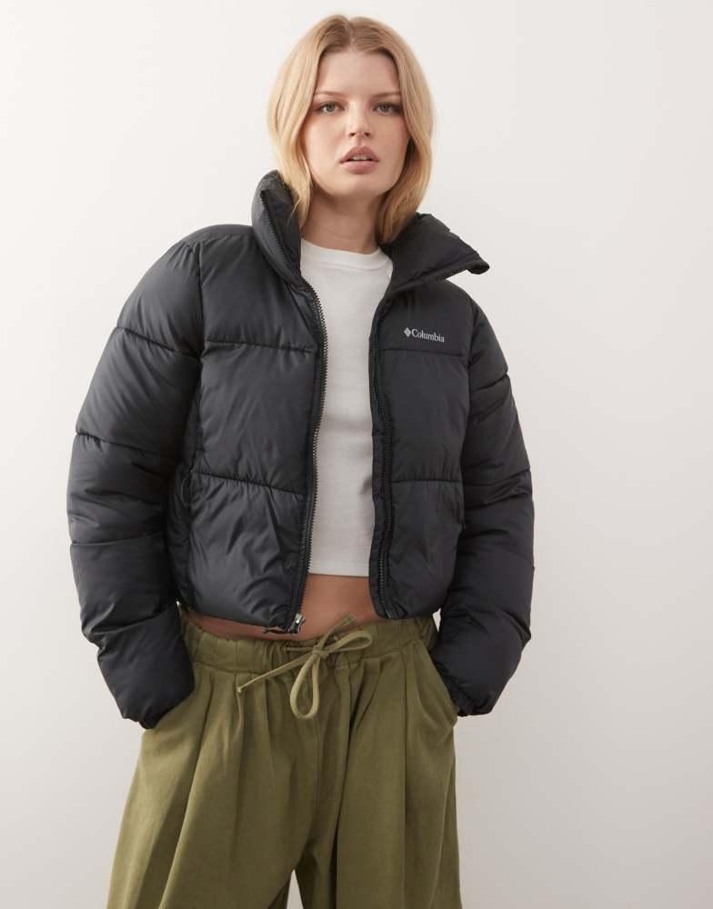 Columbia Puffect II cropped puffer jacket in black – On Sale Now