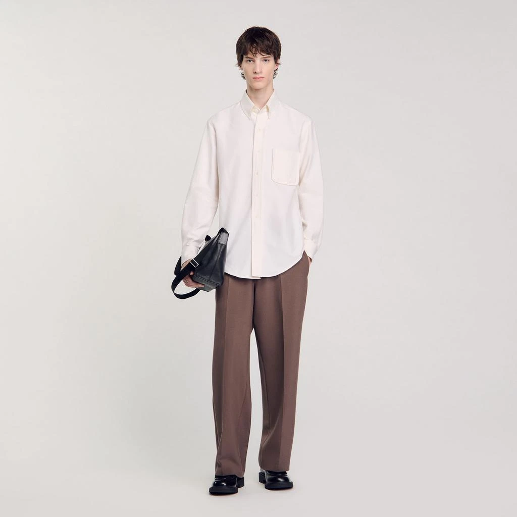 Sandro Oxford flannel shirt 1
